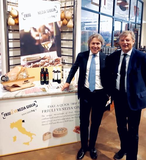 L'assessore regionale al Turismo Sergio Emidio Bini a Chicago durante la missione promozionale dell'enogastronomia e turismo del Friuli Venezia Giulia