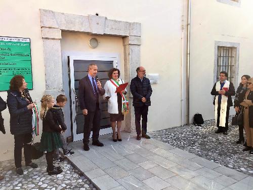 Il vicegovernatore Riccardi all'inaugurazione del poliambulatorio di Meduno (Pn) 