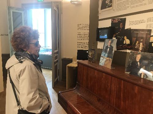 L'assessore Gibelli in visita alla mostra 'Studio Luttazzi', dedicata al grande musicista Lelio Luttazzi e allestita a Palazzo Brambilla Morpurgo a Trieste.
