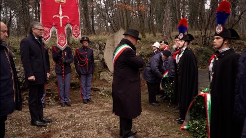 L'assessore regionale Pierpaolo Roberti alla Foiba di Monrupino