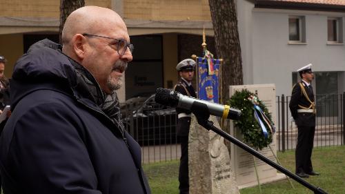 L'assessore regionale Sebastiano Callari alle celebrazione del Giorno del Ricordo a Monfalcone