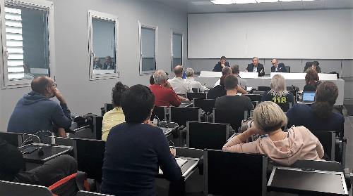 L'incontro a Palmanova del vicegovernatore Riccardi con dipendenti della Sores. 