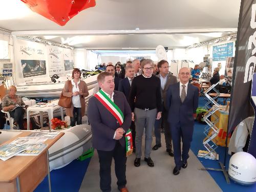 L'assessore regionale alle Attività produttive Sergio Emidio Bini all'inaugurazione di Nautilia.