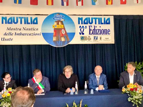 L'intervento dell'assessore alle Attività produttive, Sergio Emidio Bini, all'evento inaugurale della 32.Nautilia