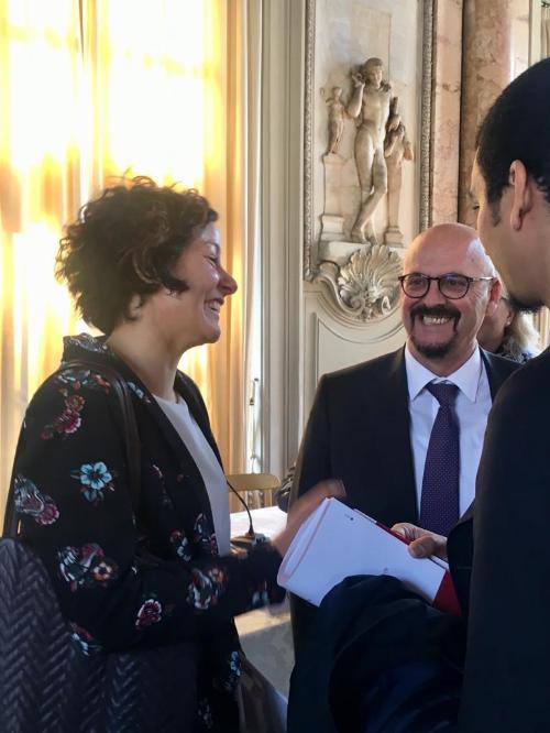 L'assessore ai Sistemi informativi del Friuli Venezia Giulia, Sebastiano Callari, incontra a Roma il ministro all'Innovazione, Paola Pisano. Roma - 29 ottobre 2019
