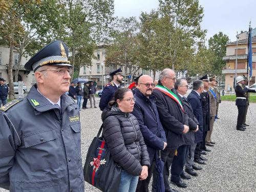 L'assessore regionale Sebastiano Callari alla cerimonia del Parco della rimembranza a Gorizia