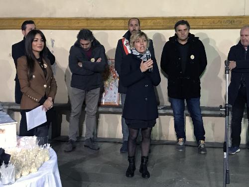 L'assessore alle Finanze Barbara Zilli alla cerimonia di inaugurazione della 20. edizione di Formaggio e dintorni a Gemona