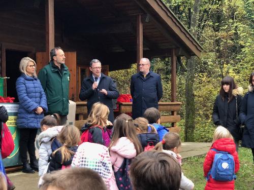 L'intervento dell'assessore regionale alle Risorse agroalimentari e forestali, Stefano Zannier alla Festa degli alberi 2019