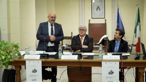L'intervento dell'assessore regionale Sebastiano Callari oggi a Udine per la sottoscrizione del patto interistituzionale per il recupero di edifici pubblici