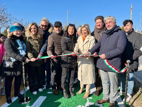 Il taglio del nastro del primo lotto della ciclovia di interesse regionale FVG2/d