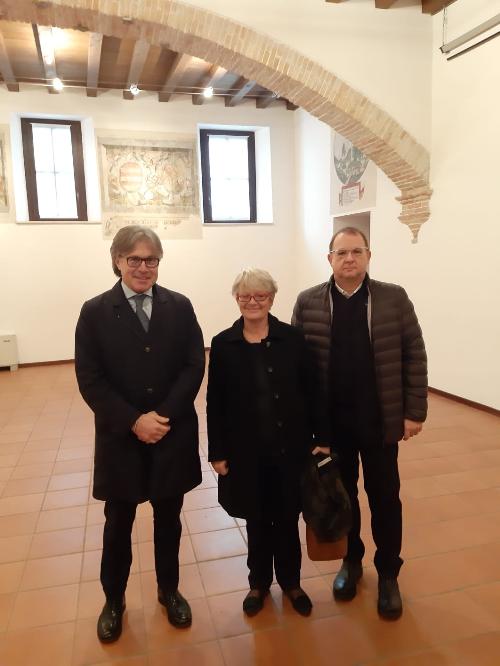 L'assessore regionale Sergio Emidio Bini con la segretaria nazionale Cisl Annamaria Furlan e il segretario regionale Alberto Monticco