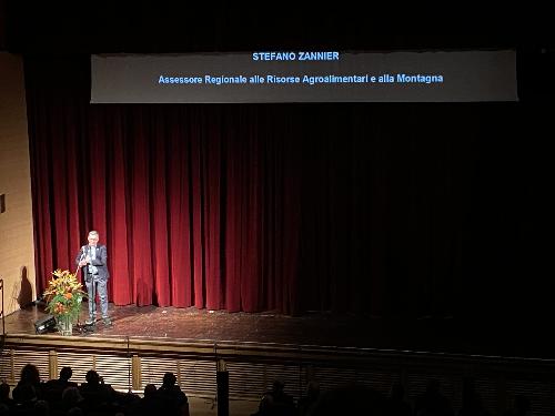 L'intervento dell'assessore con delega alla Montagna, Stefano Zannier, alla 57.Giornata del migrante, a Cividale. 