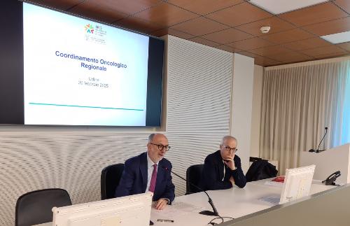 L'intervento dell'assessore regionale alla Salute Riccardo Riccardi in occasione dell'incontro del cooridnamento della rete oncologica regionale 