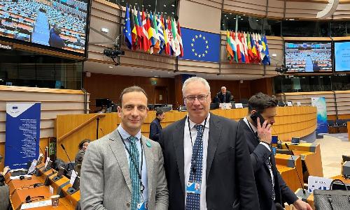 Il governatore Massimiliano Fedriga con il presidente del Consiglio regionale Mauro Bordin