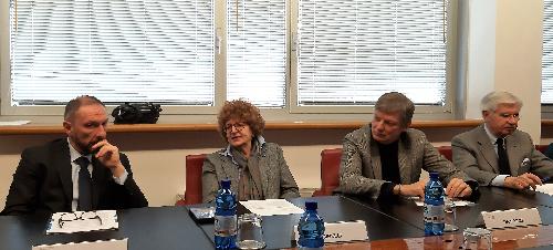 L'assessore regionale alla Cultura, Tiziana Gibelli, alla presentazione del progetto "Domeniche d'inverno al museo in Friuli Venezia Giulia" in collaborazione con il sistema camerale del Friuli Venezia Giulia - Udine, 16 gennaio 2020.