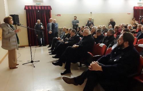 Gibelli interviene nella sala Romana in piazza Capitolo a Aquileia