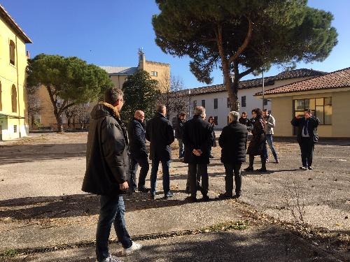 Il sopralluogo al cantiere della Asp La Quiete a Udine 