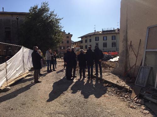 Il sopralluogo al cantiere della Asp La Quiete a Udine 