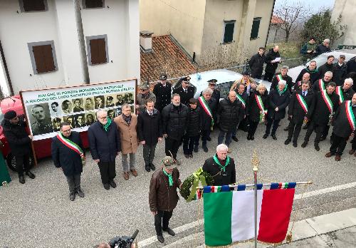 Il governatore del Friuli Venezia Giulia in occasione della commemorazione del 75° anniversario dell'eccidio delle Malghe di Porzus a Canebola.