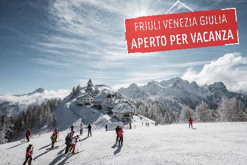 Un'immagine della campagna "Fvg aperto per vacanza" lanciata da PromoTurismoFVG