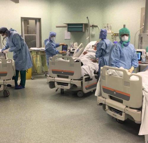 Il reparto dell'Unità operativa di terapia subintensiva di pneumologia dell'Ospedale di Pordenone