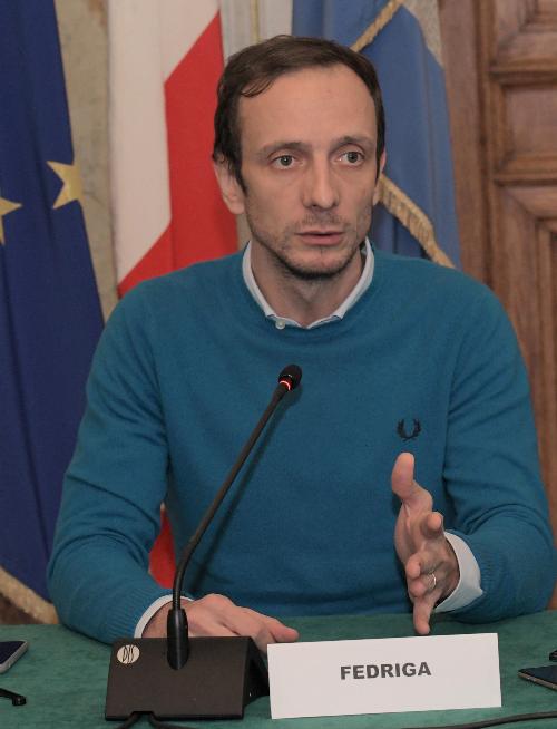 Il governatore del Friuli Venezia Giulia Massimiliano Fedriga