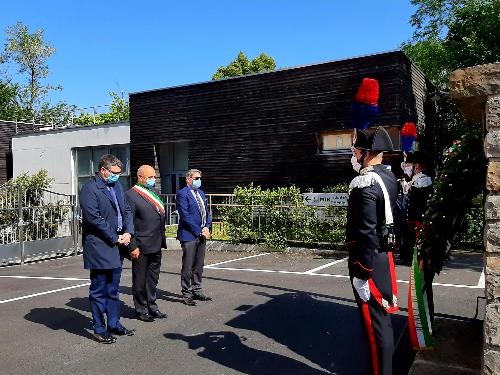 L'assessore regionale alla Sicurezza Pierpaolo Roberti alla cerimonia per il Giorno della memoria dedicato alle vittime del terrorismo interno e internazionale e delle stragi a Trieste
