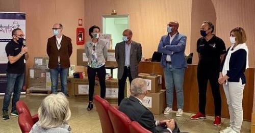 Il vicegovernatore del Friuli Venezia Giulia con delega alla Salute Riccardo Riccardi alla cerimonia di donazione di strumentazione diagnostica all'ospedale di Monfalcone, a cui erano presenti anche il sindaco Anna Maria Cisint, i consiglieri regionali Giuseppe Nicoli e Diego Moretti e i vertici dell'Azienda Sanitaria Giuliano Isontina