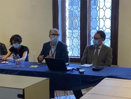 Il vicegovernatore con delega alla Salute, Riccardo Riccardi, a Sacile a un incontro con i sindaci dell'Ambito Livenza Cansiglio Cavallo.