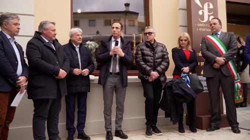 Il governatore Fedriga interviene all'inaugurazione del Centro di promozione e valorizzazione del territorio del Collio a Cormons