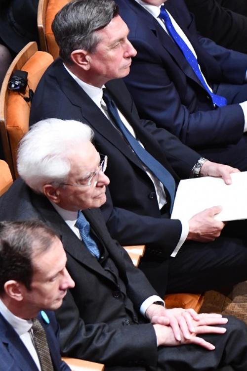 Il governatore Fedriga coi Presidenti Mattarella e Pahor a Gorizia