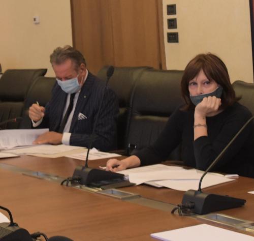 L'assessore regionale alla Famiglia, Alessia Rosolen, durante la seduta di Giunta regionale