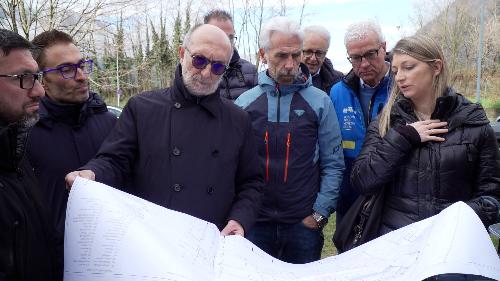 L'assessore alla Salute del Friuli Venezia Giulia Riccardo Riccardi all'avvio del cantiere di ampliamento e riqualificazione del Pronto soccorso del presidio ospedaliero di Tolmezzo. 
