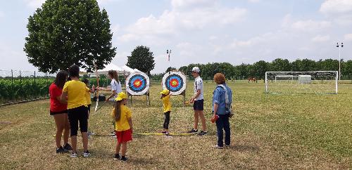 L'assessore regionale alla Cultura e Sport, Tiziana Gibelli, ha fatto visita stamattina ai centri estivi che si svolgono nell'area sportiva polifunzionale di Cormons -Cormons, 16 luglio 2020