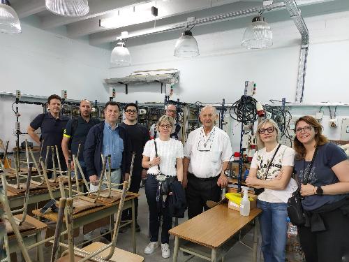 L'assessore regionale alle Finanze Barbara Zilli durante l'incontro della delegazione friulana al centro educativo di Castelmonte 