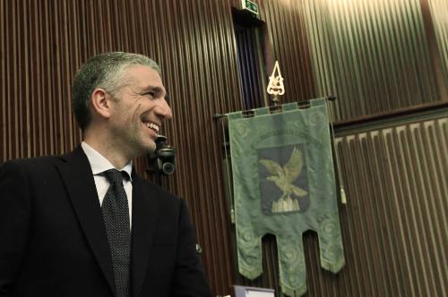 L’assessore regionale alla Sicurezza Pierpaolo Roberti oggi in Consiglio regionale.