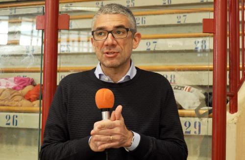 Il saluto dell’assessore alle Autonomie locali Pierpaolo Roberti che questa mattina ha preso parte al Palachiarbola di Trieste alla "Giornata dello Sport 2025".