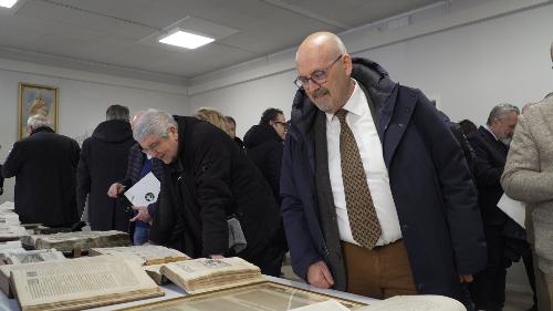 l'assessore regionale al Patrimonio Sebastiano Callari all'inaugurazione della nuova sede dell'Archivio storico diocesano 