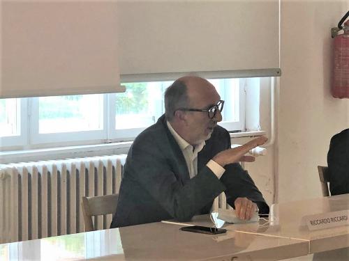 Il vicegovernatore Riccardo Riccardi alla presentazione del piano pandemico Asugi a Trieste