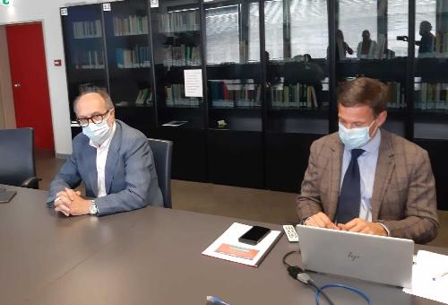 Il vicegovernatore Riccardo Riccardi alla presentazione a Pordenone del piano pandemico Asfo