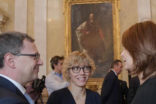 Gli assessori regionali Stefano Zannier (Risorse agroalimentari e Montagna), Barbara Zilli (Finanze) e Alessia Rosolen (lavoro e Famiglia), in una foto d'archivio