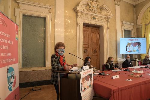 L'assessore regionale lla Cultura Tiziana Gibelli durante la presentazione della manifestazione