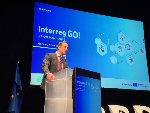 Il governatore Fedriga apre Interreg Go! al teatro Verdi 