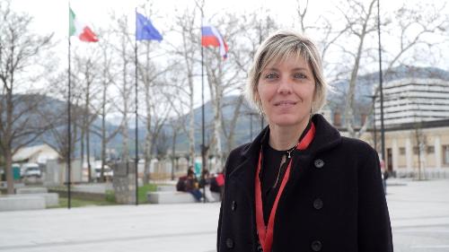 L'assessore Zilli in piazza Transalpina