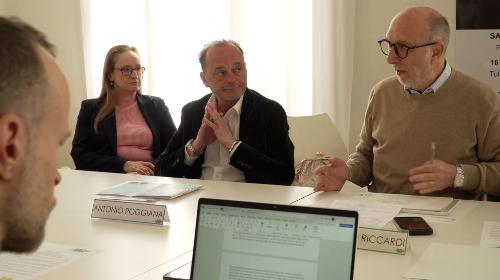 L'assessore Riccardi con il direttore generale di Asugi Antonio Poggiana.