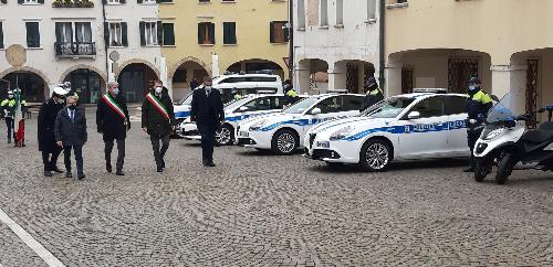 Le autorità presenti alla 12. giornata regionale della Polizia locale svoltasi a Pordenone