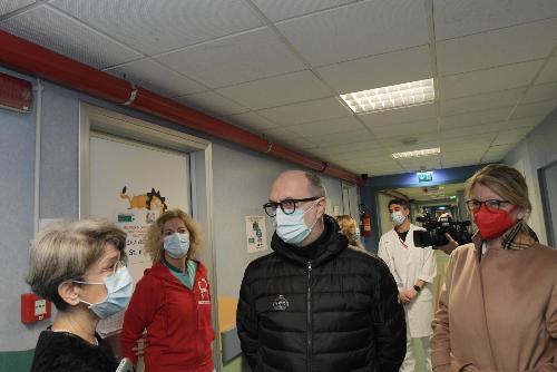 Il vicegovernatore Riccardo Riccardi all'inagurazione del nuovo Pronto soccorso dell'Irccs Burlo Garofolo di Trieste