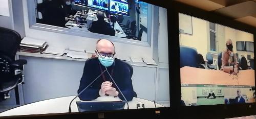 Il vicegovernatore Riccardo Riccardi durante la videoconferenza con i prefetti