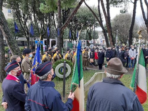 L'assessore regionale al Patrimonio Sebastiano Callari alla manifestazione per il Giorno del Ricordo a Monfalcone