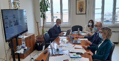 L'assessore regionale Barbara Zilli in videoconferenza con la I Commissione consiliare